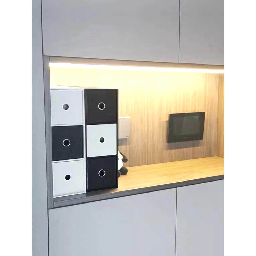 桌面办公创意小抽屉式面膜收纳盒书柜盒迷你化妆品入口收纳盒