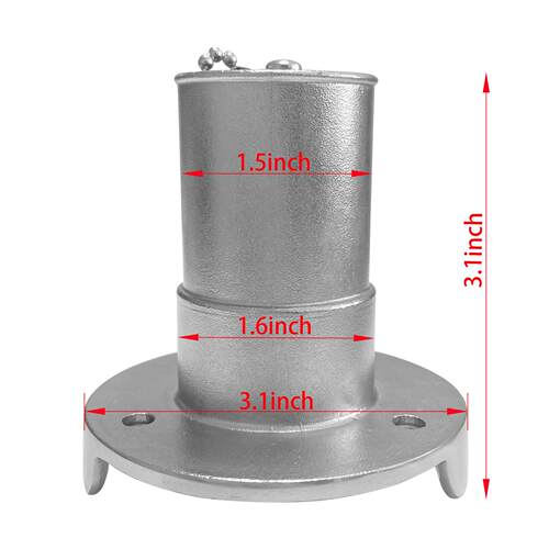 316不锈钢加油口艾硕/ISURE各种字号38MM/注水口船用游艇五金配件