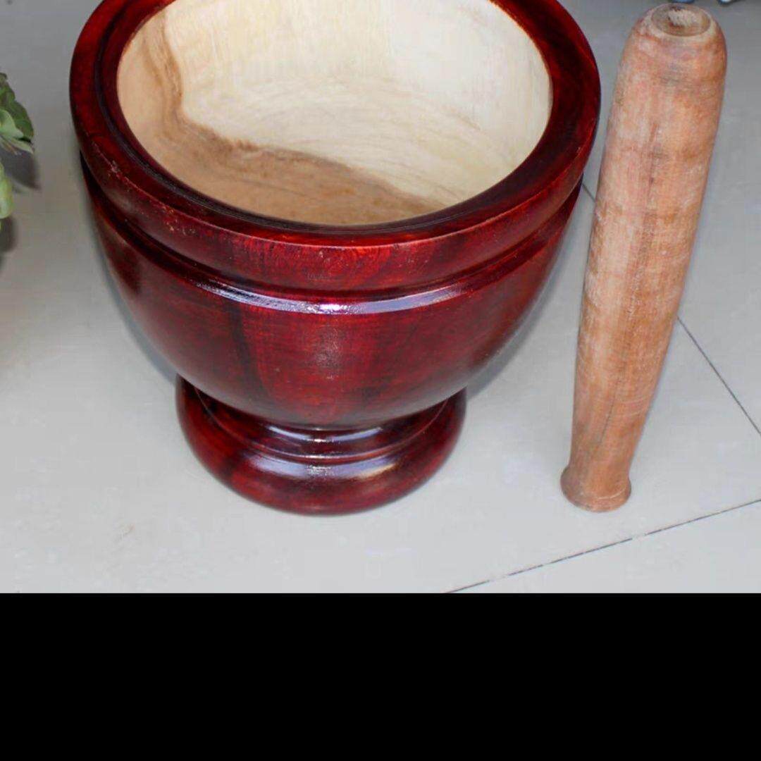 泰国桶式对窝研舂磨CD505063舂碎器家捣用商用舂凉拌手工舂筒凉拌
