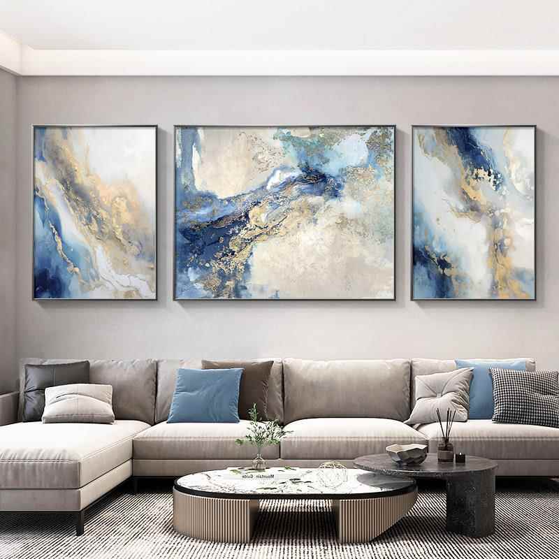 抽象简约客厅装饰画现代轻奢三联画高级感肌理壁画沙发背景墙挂画