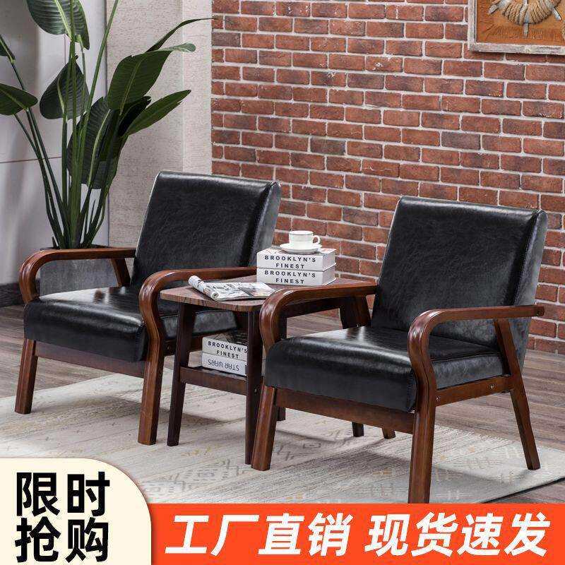 日式人布艺沙发小户型现简约休闲简欧双人三人实木酒店沙发椅