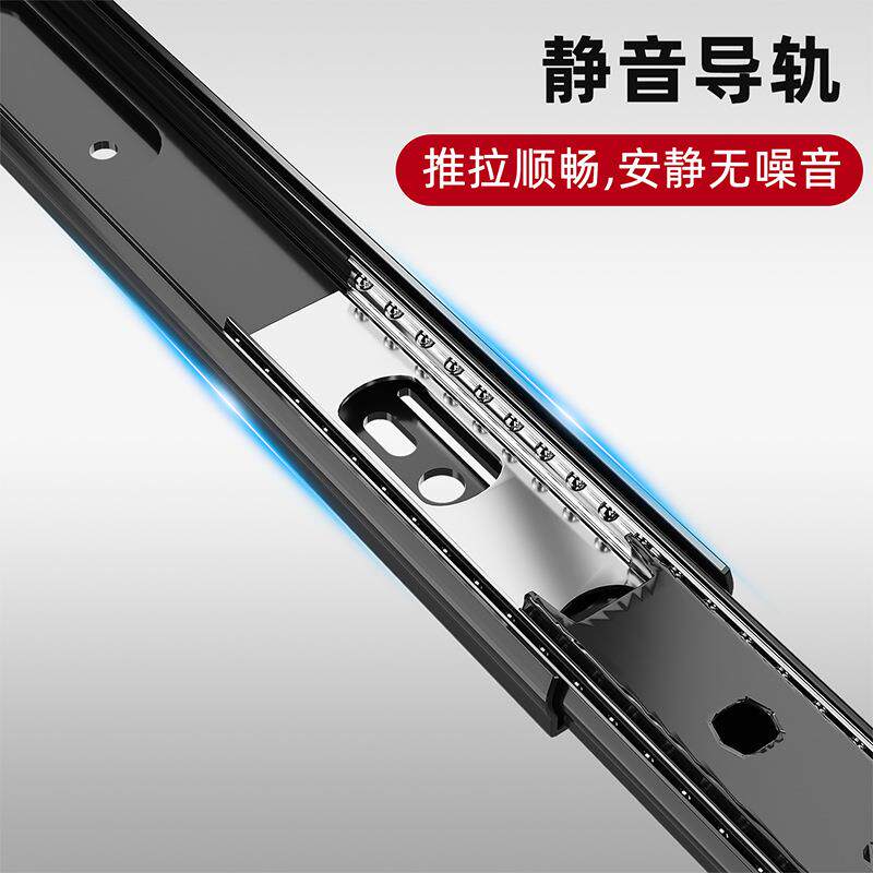 亚马逊可伸缩厨房下水槽置物架双排浴室拉篮抽拉式橱柜双层收纳篮