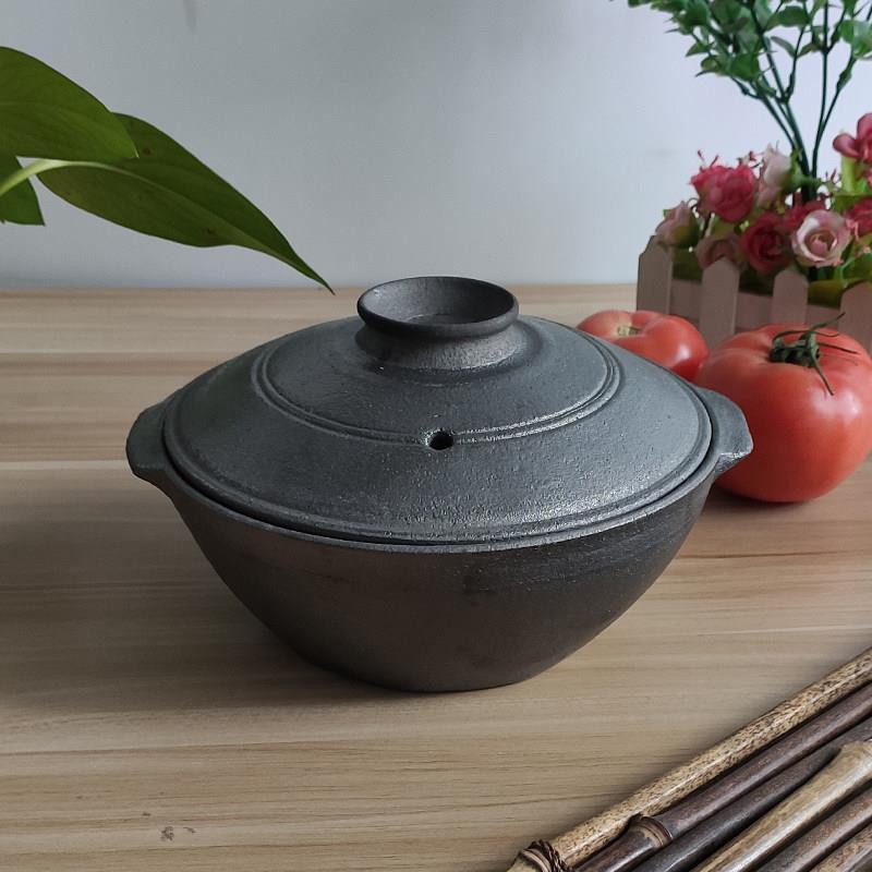平定砂锅商用明火耐高温煲仔饭浅锅锅米线黄焖鸡米饭专用小砂锅