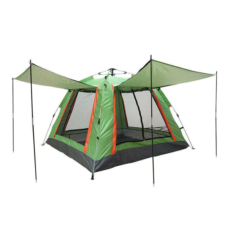 驿泊户外全自动速开四面帐篷户外便携式折叠帐篷徒步旅行野营帐篷