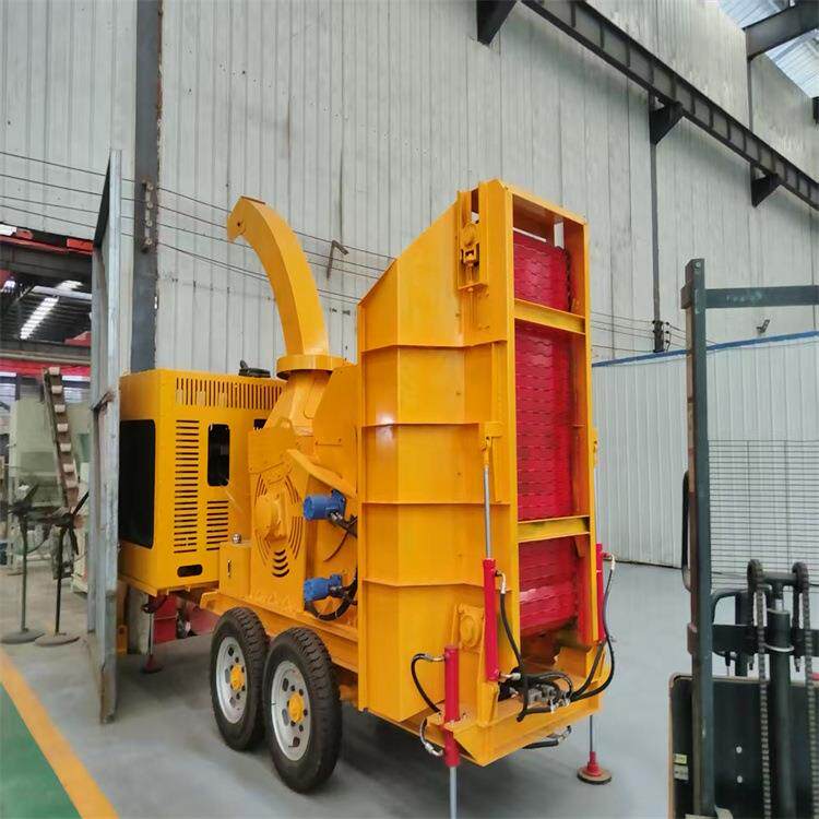 移动式树枝粉碎机主要用途方便粉碎后的树枝运输还田