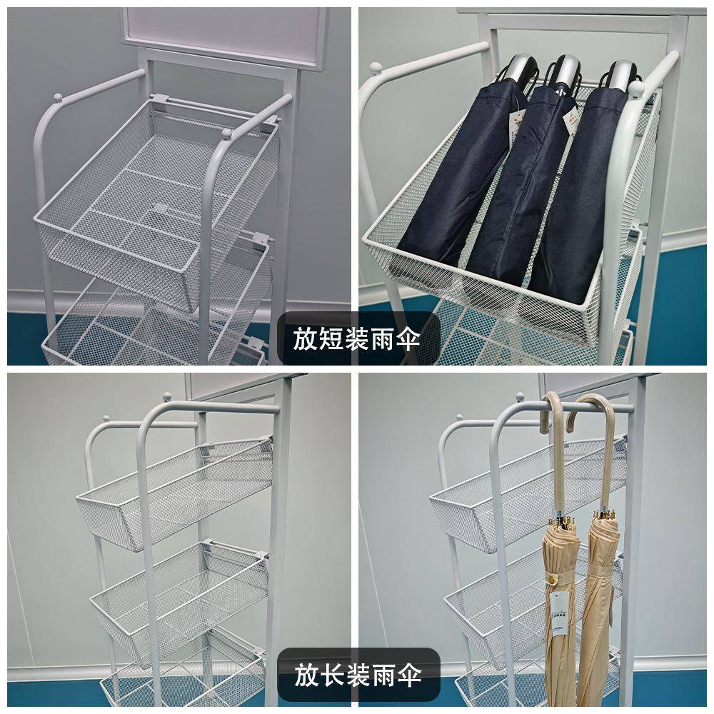 商便利雨伞展销示架店短店装雨伞长装雨伞收纳架促架可移57动货架