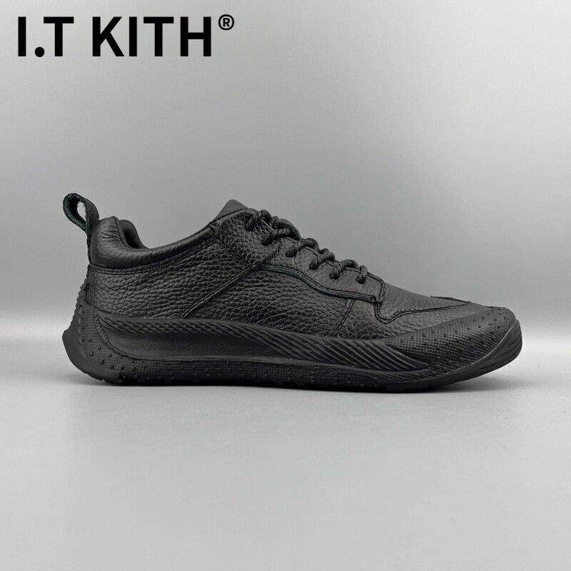 I.T KITH秋冬舒适皮鞋个性小众时尚休闲鞋青年爬山男鞋防臭防滑