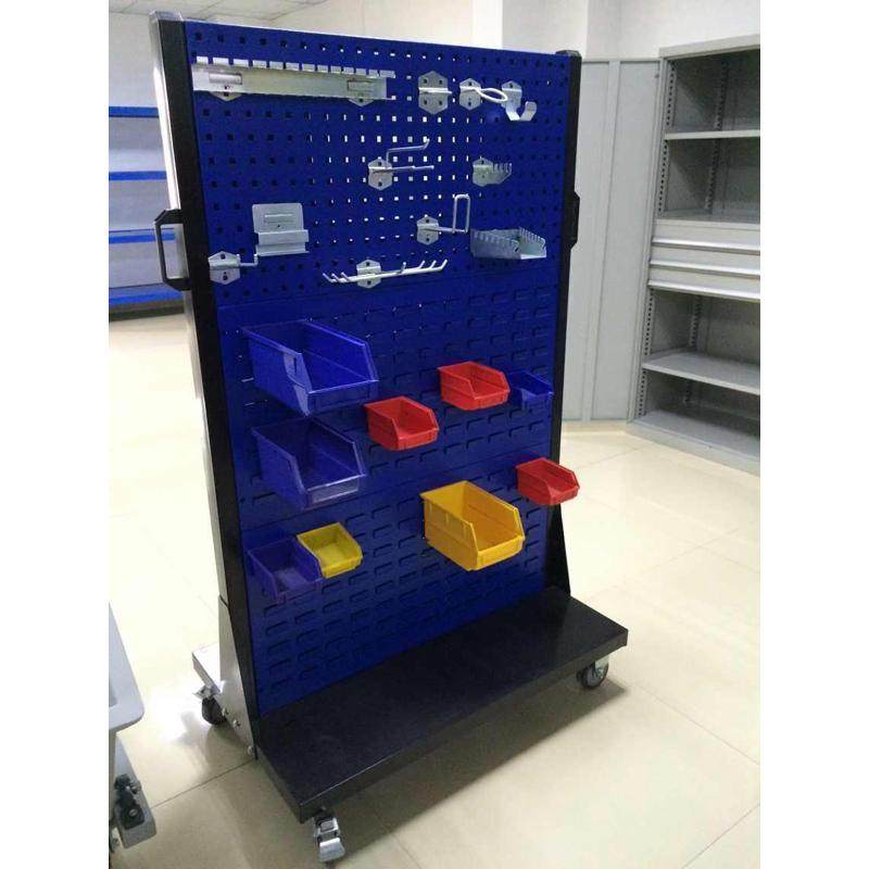 可移动五金物料架   工具挂钩小货架   单面移动工具挂架储物