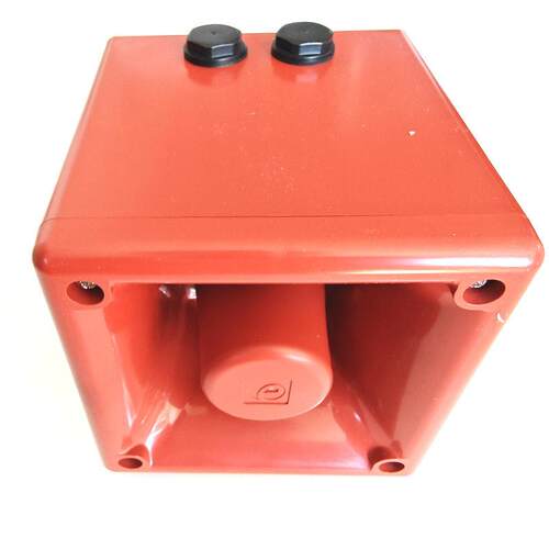 A105NDC024AA0A1R e2s 电子报警器,10-60V电源,红色外壳, 64音调