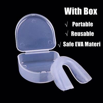 Clear Gum Shield Teeth Protector Mouth Guard Piece Rugby Foo