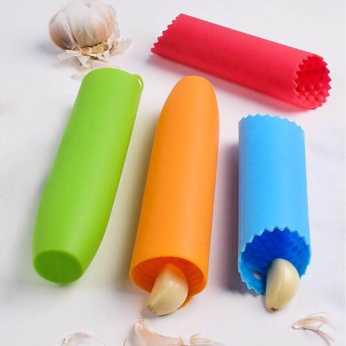 Garlic Peeler Kitchen Tool Manual Peeling Press with Polka D