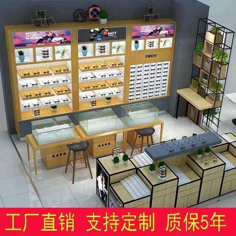 烤漆眼镜柜台眼镜店柜子实木展柜展示架眼镜展柜柜子等其他烤漆柜
