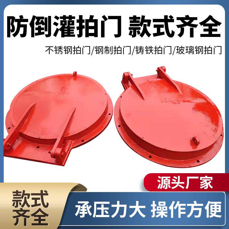 河道泵站市污水厂政排门水防倒灌不铸345铁拍钢制锈钢
