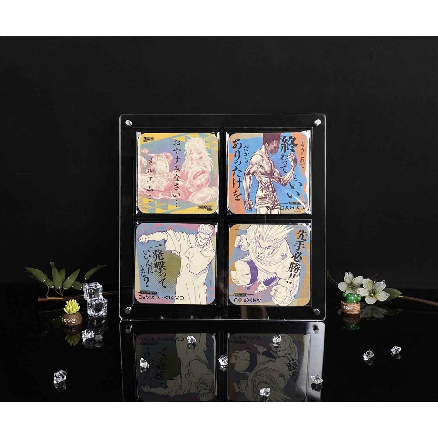 【移不动】圆形方形杯垫通用亚克力相框谷美收纳展示咕卡多尺寸图片