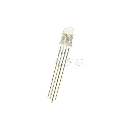 F5mm圆头全彩透明共阳RGB红绿蓝四脚LED灯珠发光二极管直插1000个