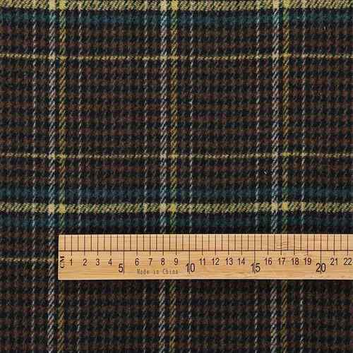 218OOE#A3B双面子羊毛呢面料50羊面毛格750克粗纺呢子布料