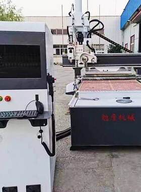 圆盘换刀雕刻机cnc加工中心四工序125开料机双工位宝元系统数控