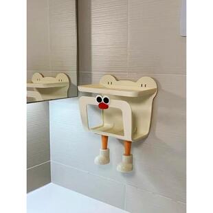 浴室纸巾壁挂式储物架洗脸盆浴室壁挂式储物架免打孔手巾储物盒