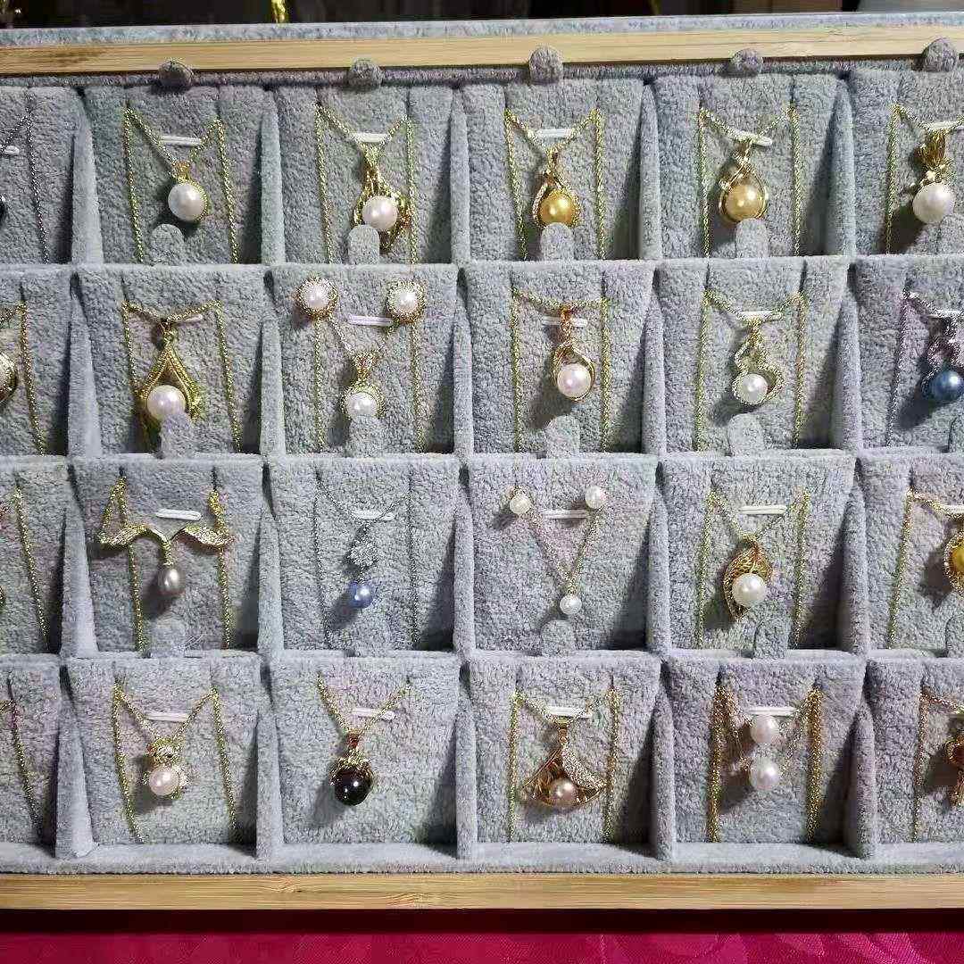 木首展饰盘项吊坠展示盘手链玉器珠宝示饰链品竹首饰收纳02盒饰品