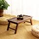 泰国实木小茶几榻榻米飘窗茶桌可折叠日式 竹编茶台卧室阳台小炕桌