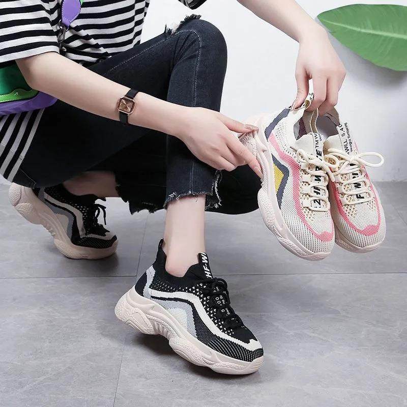 ins时尚韩版老爹鞋女加厚软底轻便跑步鞋夏季网面透气百搭妈妈鞋,女鞋,时尚休闲鞋,淘宝优惠券,粉丝福利购,淘宝优惠卷