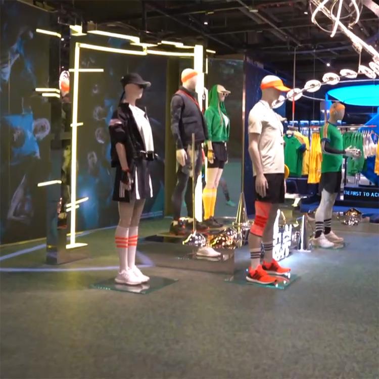新款直销P2.97沉浸式LED互动地砖墙面显示屏 体育品牌服装体验球