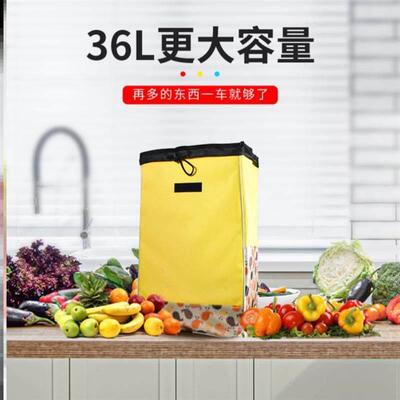 Grocery driver pull cart folding pull rod cart shopping cart