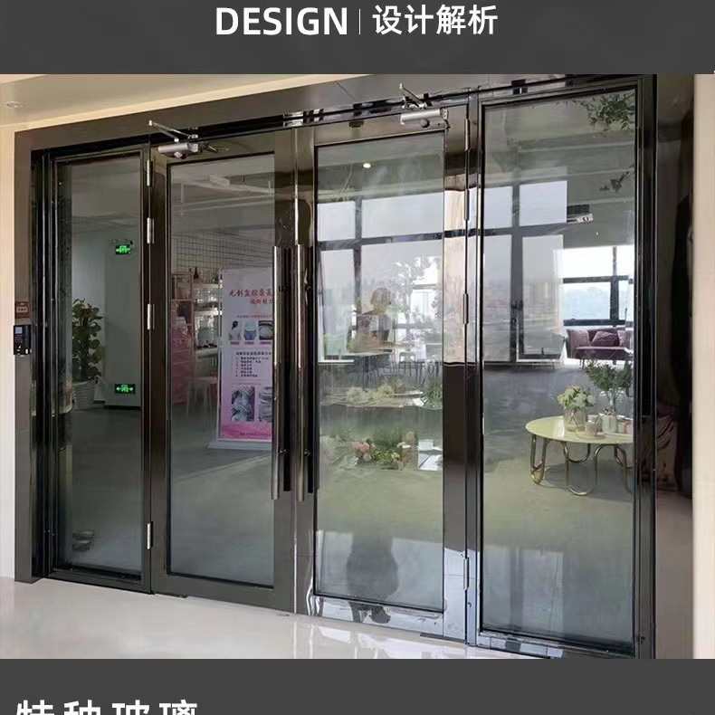 304不锈钢防火玻璃门商场消防逃生通道门甲级乙级钢制防火门现货