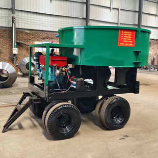 砂浆车载2 立方立式搅拌机口锅料储存罐平朝天储混凝土罐移动式