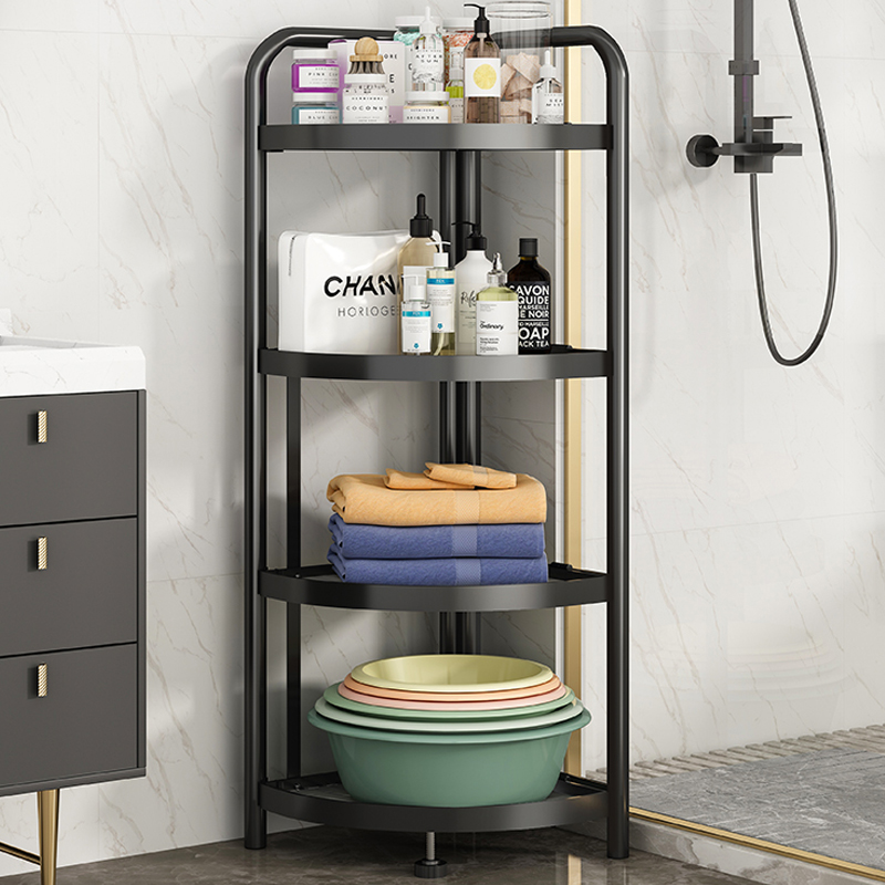 浴室置物架落地厕所转角三角夹缝家用卫生间脸盆墙角储物收纳架子
