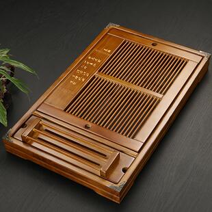 实木茶盘套装家用茶盘家用功夫茶具茶台带排水储水单盘茶托盘