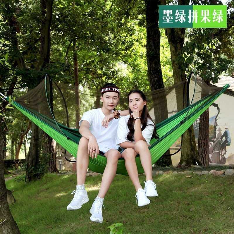 户外双人带蚊帐吊床防蚊亲子吊床室内外露营春游单人吊床亲子秋千,户外/登山/野营/旅行用品,吊床,淘宝优惠券,粉丝福利购,淘宝优惠卷