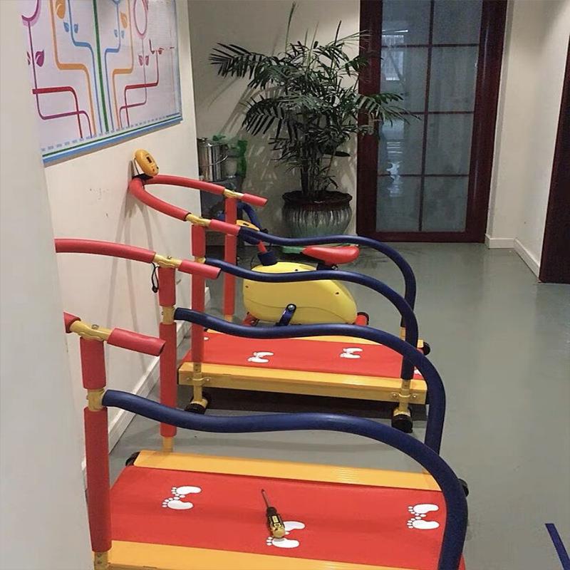 户外儿童健身器材跑步机拉力器漫步机体能训练健身车可加泡泡机