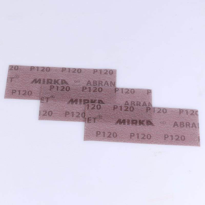 芬兰磨卡刨网砂70*198手mm植绒长方粘形干砂纸片磨摩卡手推板JKU