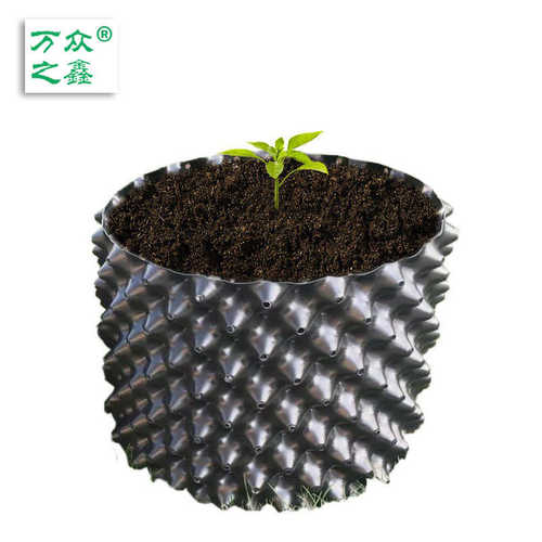 现货美植袋黑色PVC塑料育苗控根容器园林移木透气种植袋厂家批发