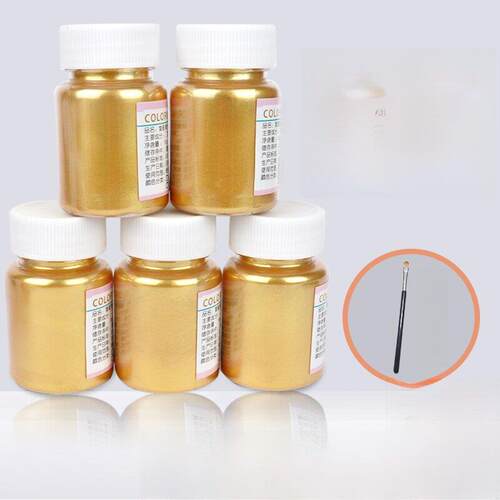 珠光粉插件闪光流沙星空彩粉装饰闪光反金银不溶展览颜料
