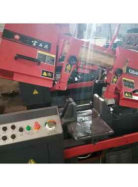 供应金属带锯床铰链卧式GB4028A金属带锯床厂家直销