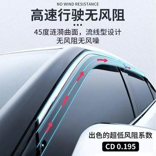 -RAV4晴雨雨眉13雨24款车窗挡雨挡板汽55Z10792车晴挡