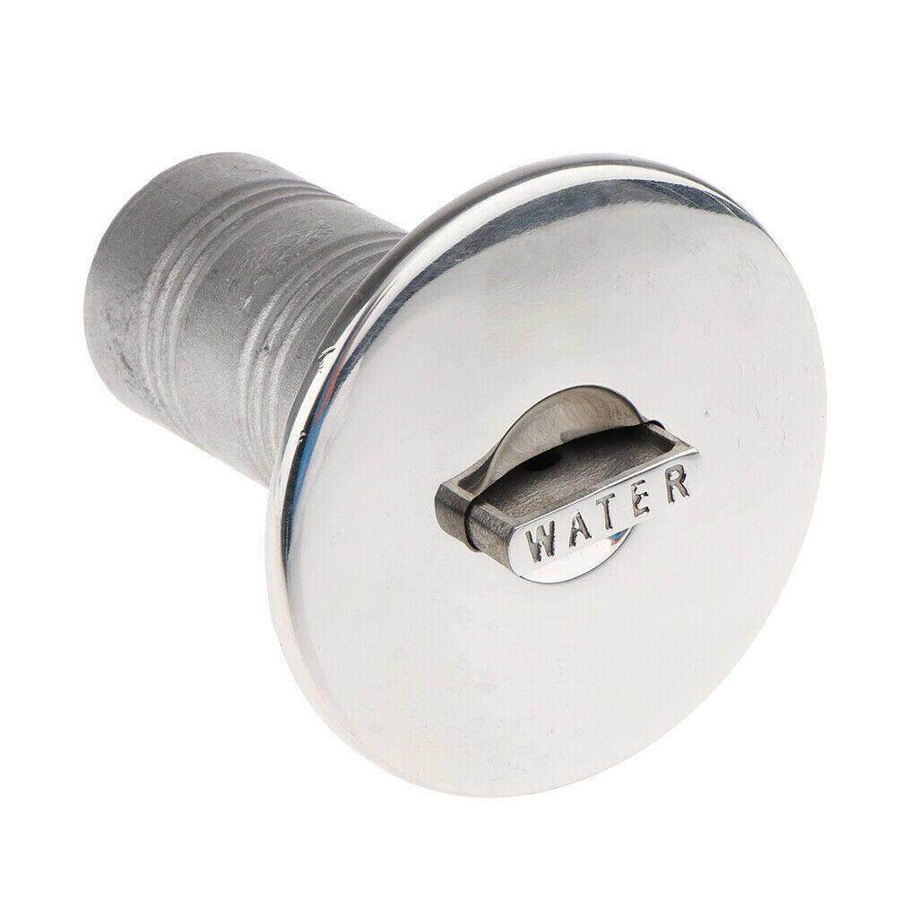 艾硕/ISURE38MM316不锈钢加油口WATER/FUEL字号游艇船用油箱配件