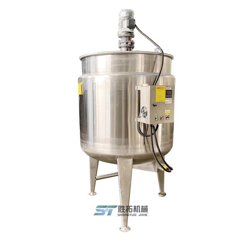 食品暂存罐调配罐配料罐冰淇淋酸奶搅拌锅不锈钢304电加热搅拌罐