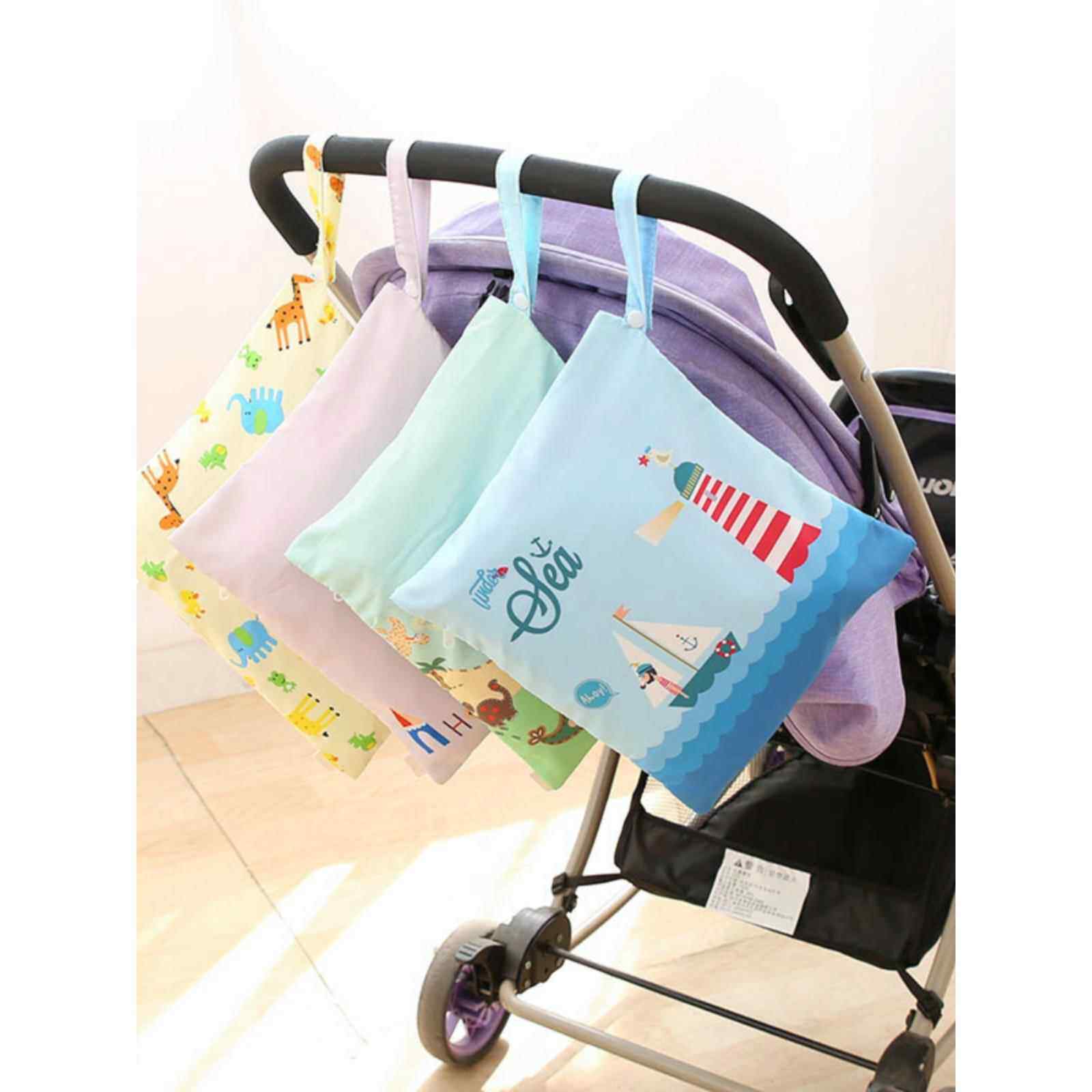 雨衣收纳袋防水手袋婴幼儿收纳袋轻便电动车雨衣尿布袋外出时使用