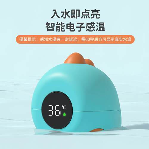 新款直销小恐龙宝宝水温计数字显示新生儿游泳馆洗澡沐浴实时感温