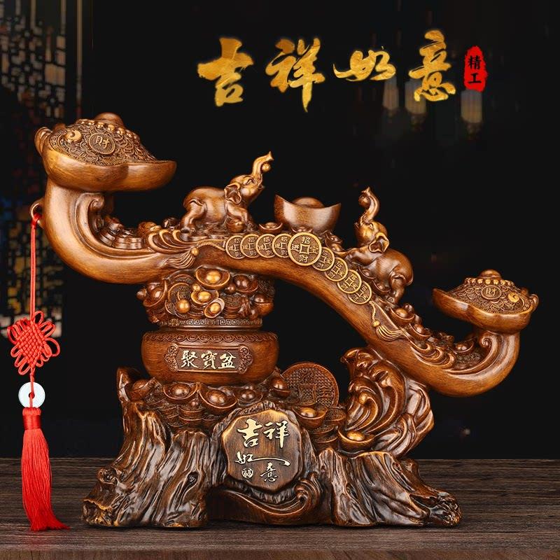 吉祥如意大象摆饰招财七象创意家居摆设客厅饰品新房乔迁之喜礼物