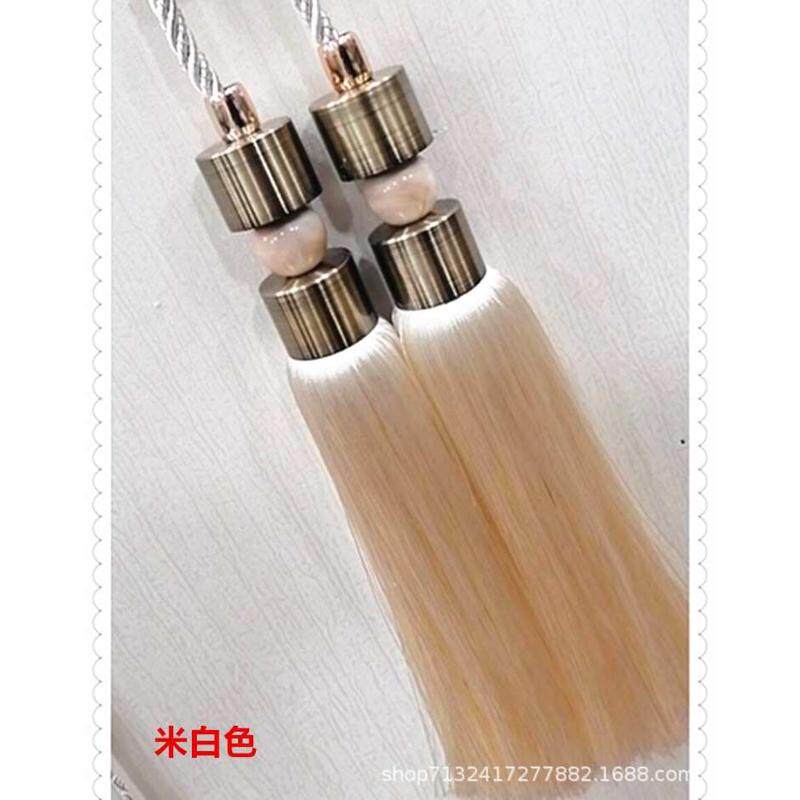 窗帘球扎穗新 现代束带中式装饰流苏绑绳绑带吊customized简约挂