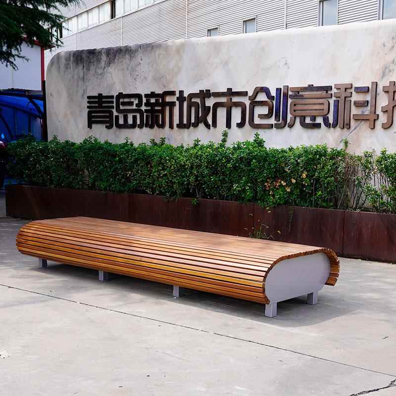 公园椅户外长椅休闲座椅庭院广场景区座凳铁艺长凳定制