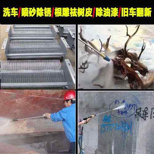机飞黑猫220V380VFZG功率商用超高压养殖场驰清洗除锈剥大树皮洗