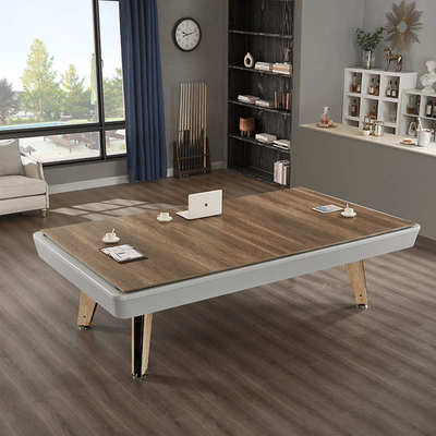 别墅实木台球桌标准型家用室内九球桌商用黑八多功能三合一桌球台