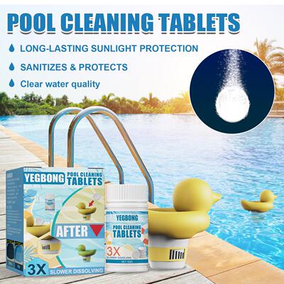 YEGBONG Swimming Pool Cleaning Effervescent Tablets - Water