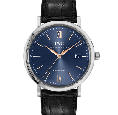 [9.8新]万国柏涛菲诺蓝面40mm自动机械男表IW356523