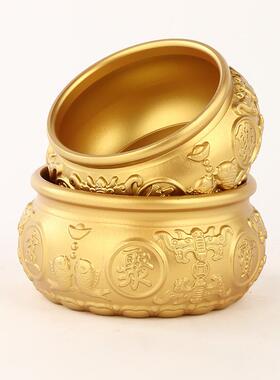 直销新款铜八福聚宝盆黄铜聚宝盆摆件家用室内办公室工艺品摆件